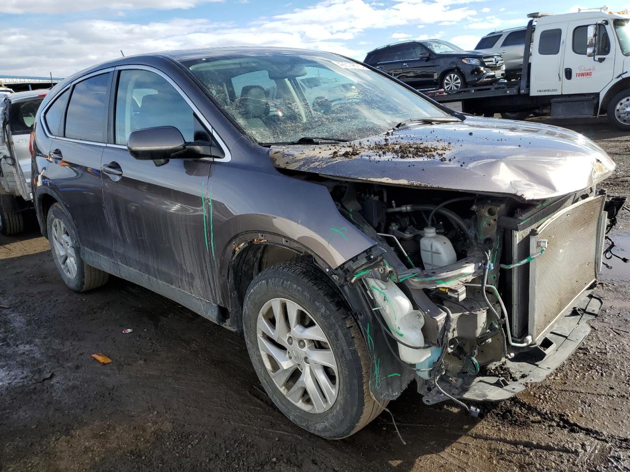 2016 Honda CR-V VIN 2HKRM4H51GH647040 Copart auction photo, front end damage thumbnail 4