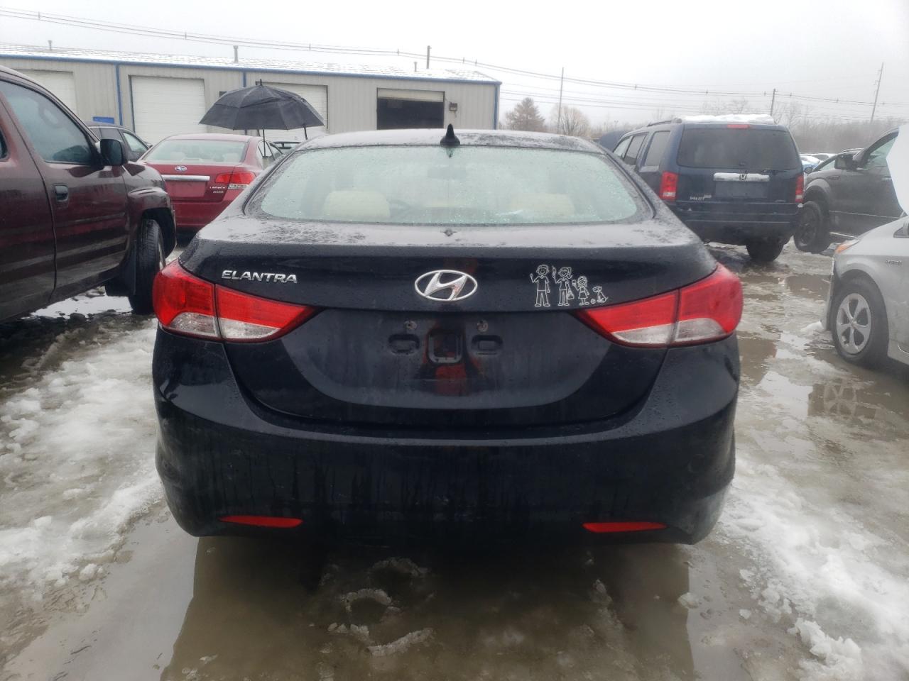 2012 Hyundai Elantra VIN KMHDH4AE6CU326034 Copart auction photo, front end / minor dent/scratches damage thumbnail 6