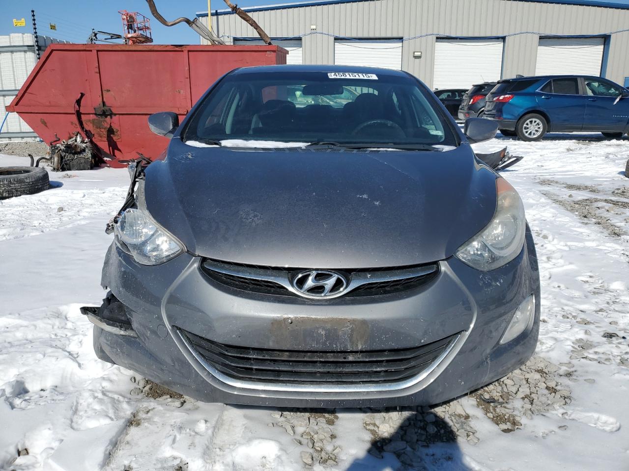 2012 Hyundai Elantra VIN 5NPDH4AE5CH105927 Copart auction photo, front end / minor dent/scratches damage thumbnail 5