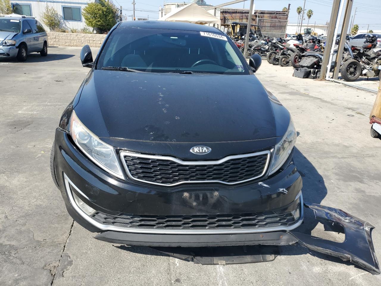 2013 KIA Optima VIN KNAGM4AD3D5048819 Copart auction photo, undercarriage / front end damage thumbnail 5