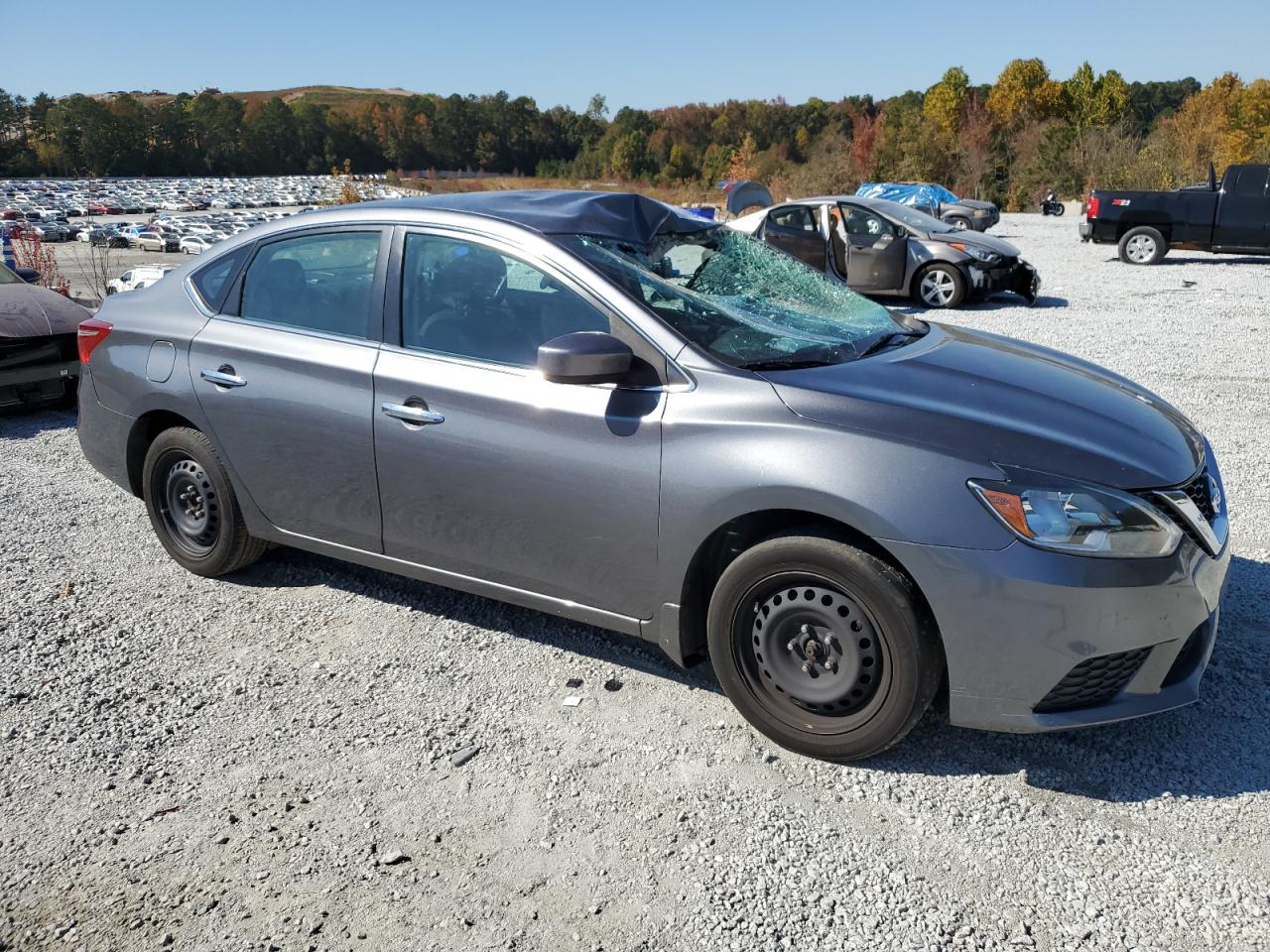 2019 Nissan Sentra VIN 3N1AB7AP5KY347211 Copart auction photo, top/roof damage thumbnail 4