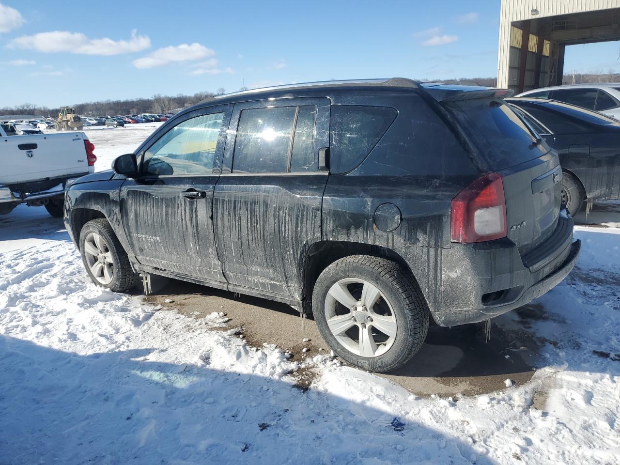 2014 Jeep Compass VIN 1C4NJDBB4ED520341 Copart auction photo, side / rear end damage thumbnail 2