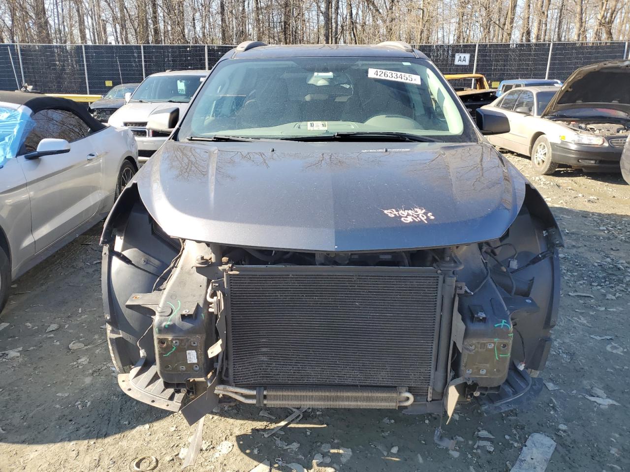 2014 Chevrolet Traverse VIN 1GNKRFKD7EJ146762 Copart auction photo, front end damage thumbnail 5