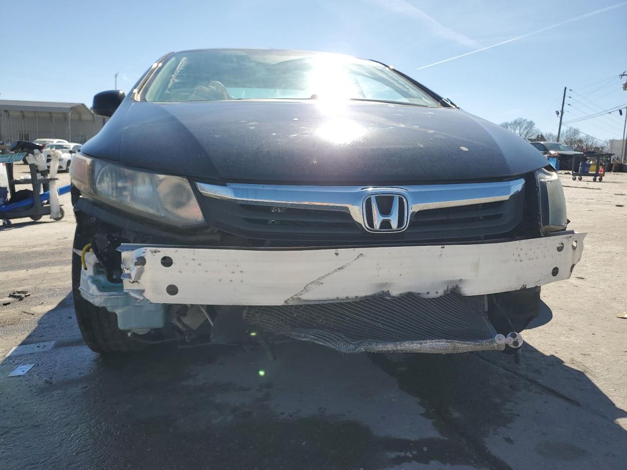 2012 Honda Civic VIN 19XFB2F92CE093296 Copart auction photo, front end / rear end damage thumbnail 5