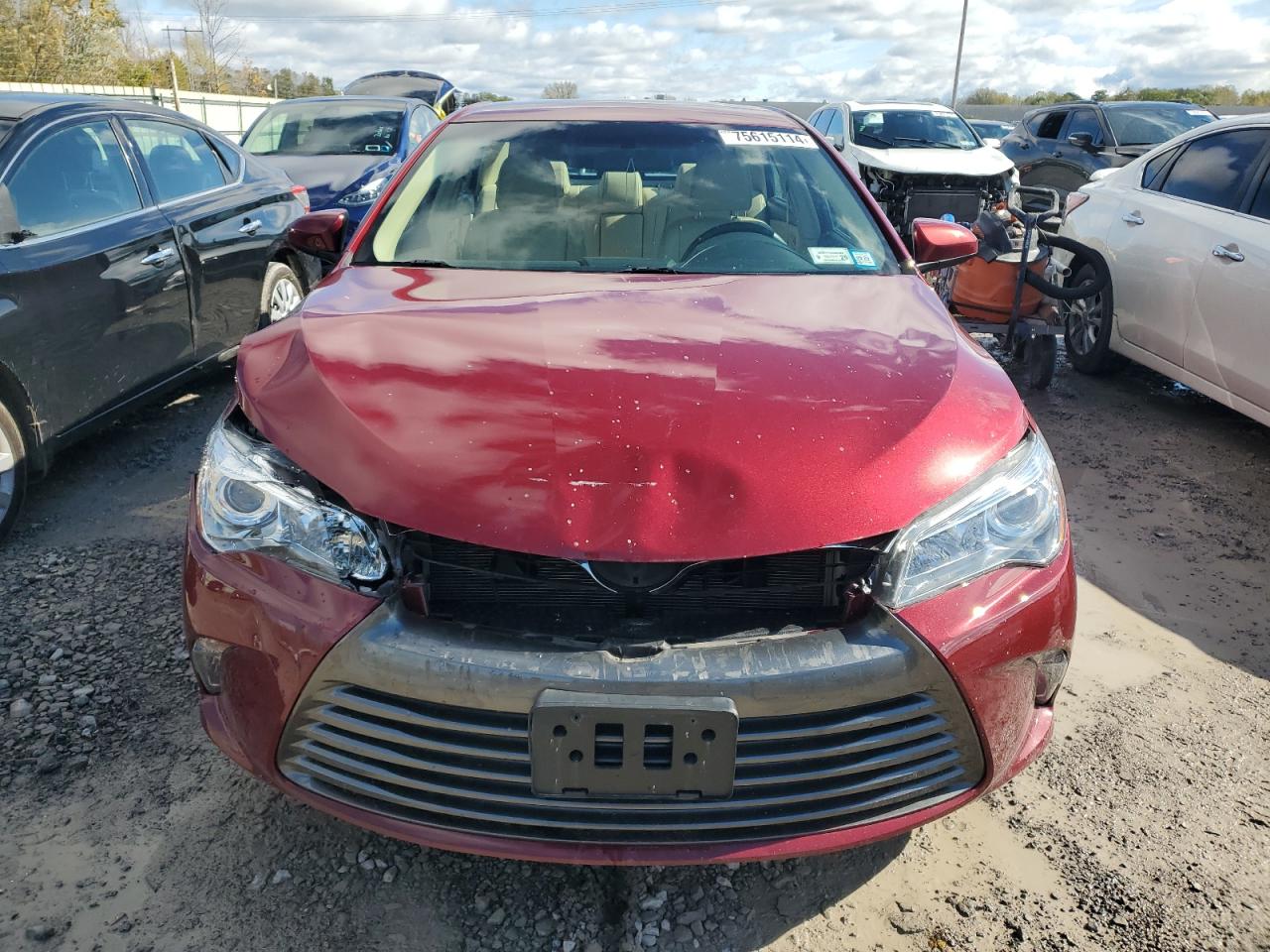 2016 Toyota Camry VIN 4T1BF1FK9GU612587 Copart auction photo, front end / rear end damage thumbnail 5