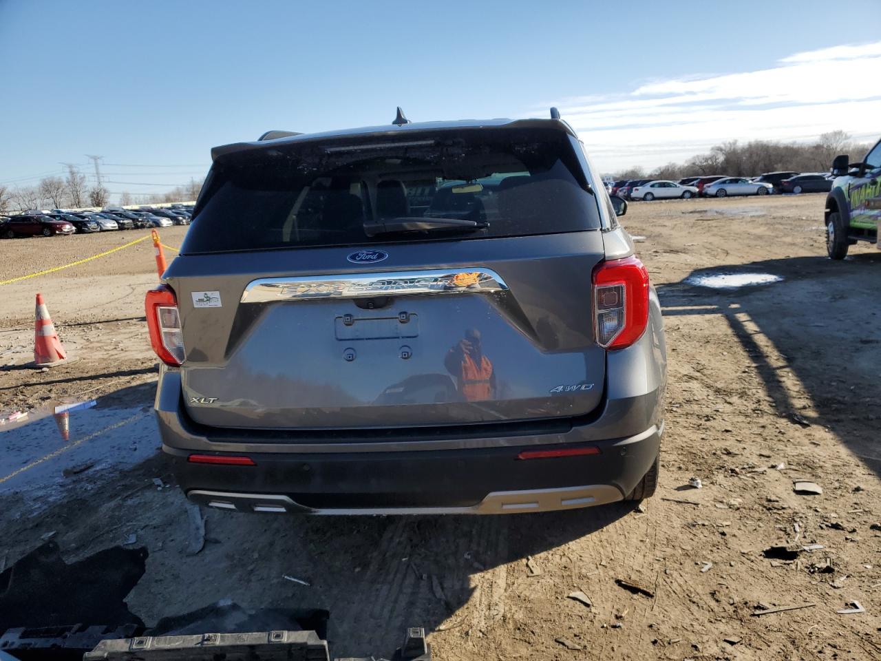 2022 Ford Explorer VIN 1FMSK8DH1NGC04091 Copart auction photo, front end damage thumbnail 6