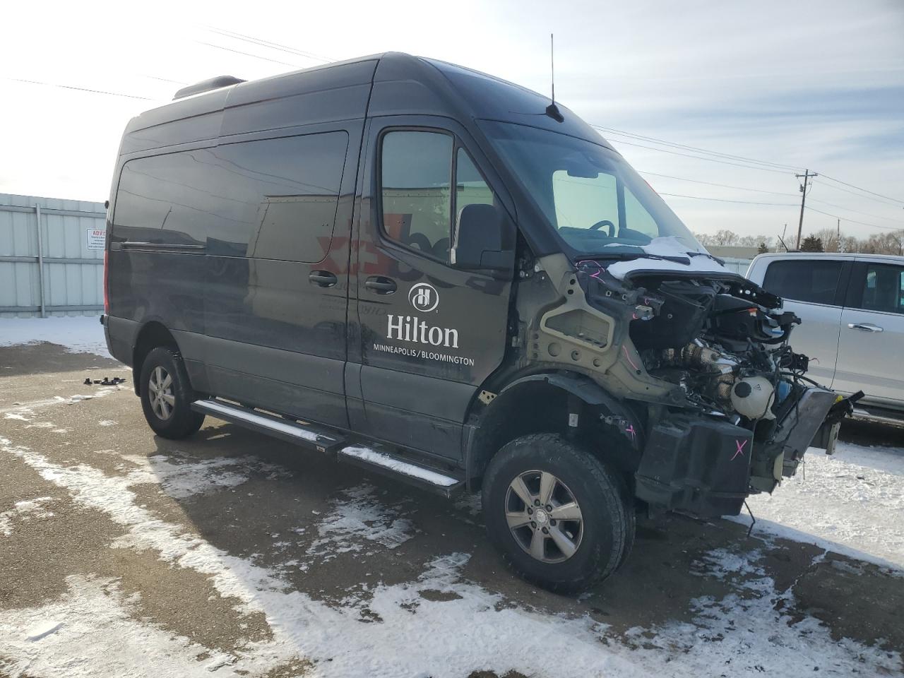 2023 Mercedes-Benz Sprinter VIN W1Z4NFVY9PT135921 Copart auction photo, front end damage thumbnail 4