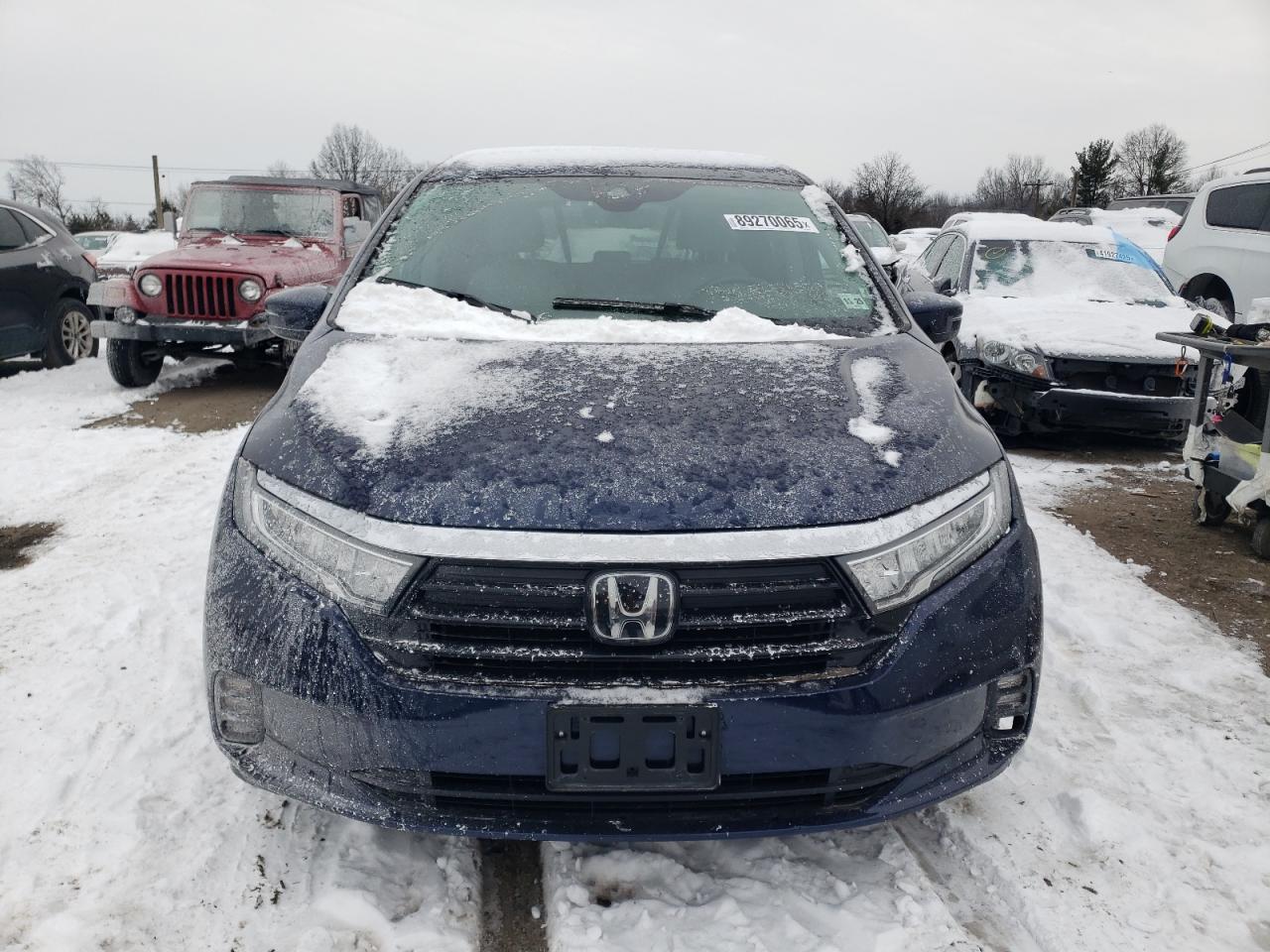2021 Honda Odyssey VIN 5FNRL6H72MB022320 Copart auction photo, front end damage thumbnail 5
