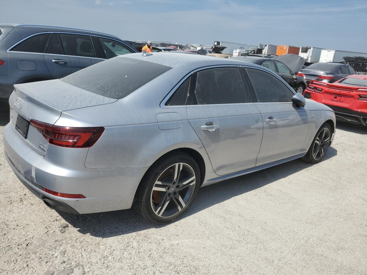 2018 Audi A4 VIN WAUENAF41JN012277 Copart auction photo, water/flood damage thumbnail 3