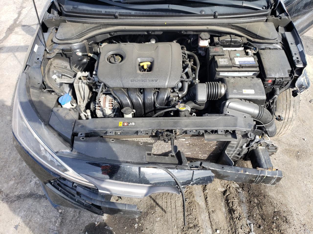2019 Hyundai Elantra VIN KMHD74LF5KU790312 Copart auction photo, all over damage thumbnail 11