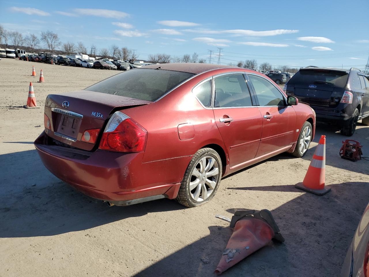 2007 Infiniti M VIN JNKAY01F77M454666 Copart auction photo, all over damage thumbnail 3