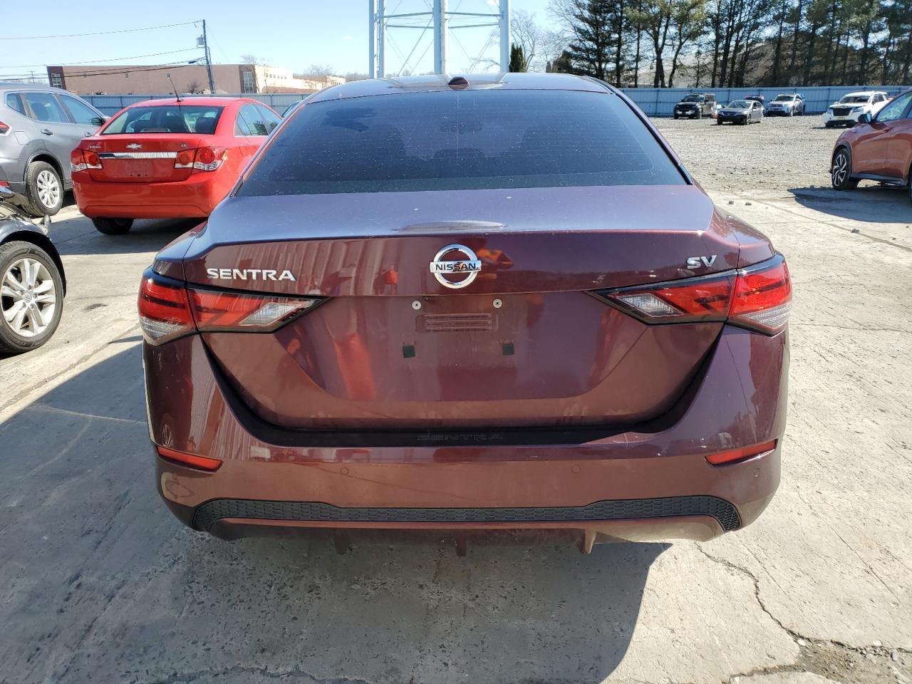2020 Nissan Sentra VIN 3N1AB8CV3LY240810 Copart auction photo, front end / rear end damage thumbnail 6