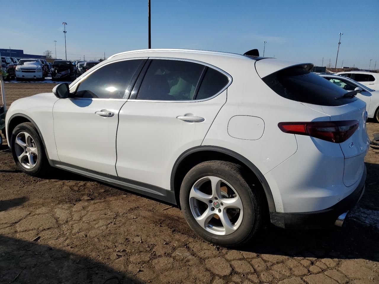 2020 Alfa Romeo Stelvio VIN ZASPAKAN2L7C92772 Copart auction photo, side damage thumbnail 2