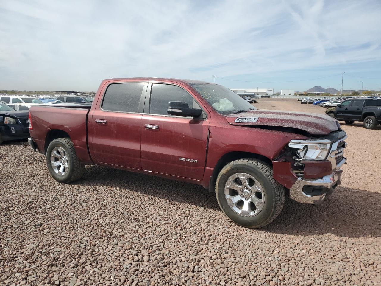 2019 RAM 1500 VIN 1C6SRFFTXKN907094 Copart auction photo, front end damage thumbnail 4