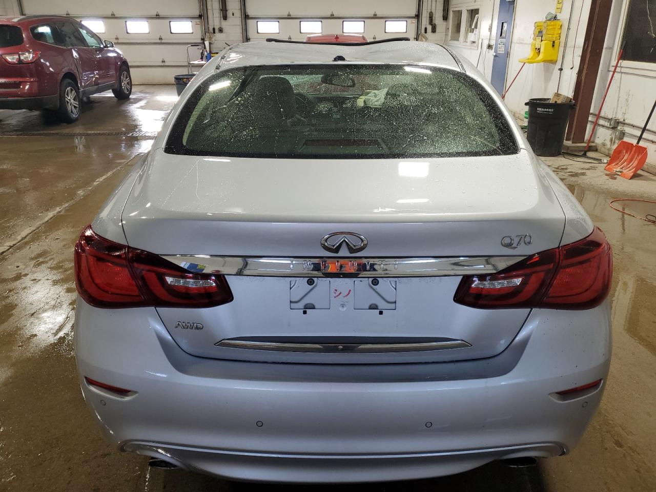 2019 Infiniti Q70 VIN JN1BY1AR7KM585324 Copart auction photo, rollover / front end damage thumbnail 6