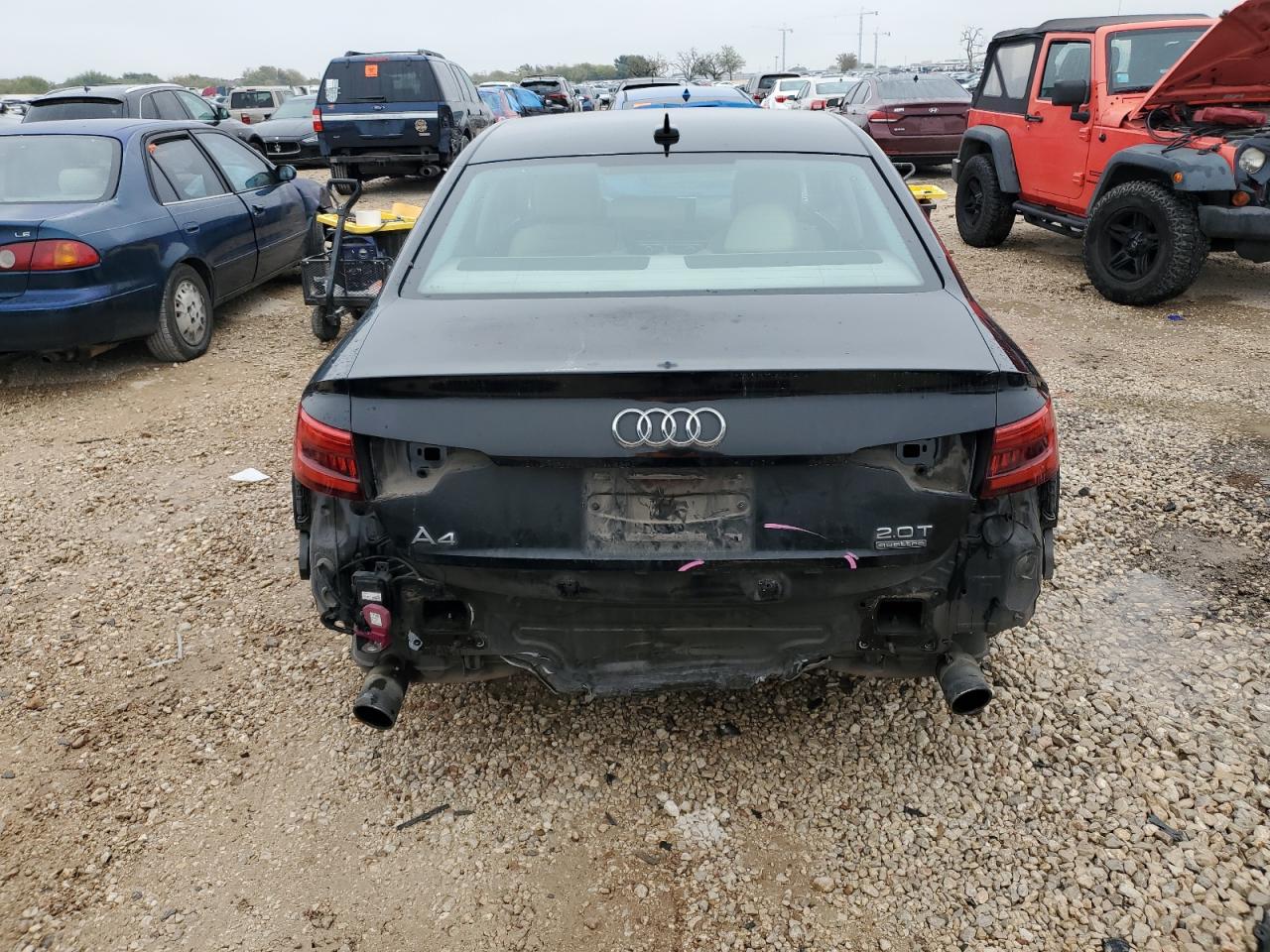 2017 Audi A4 VIN WAUANAF46HN004202 Copart auction photo, rear end damage thumbnail 6