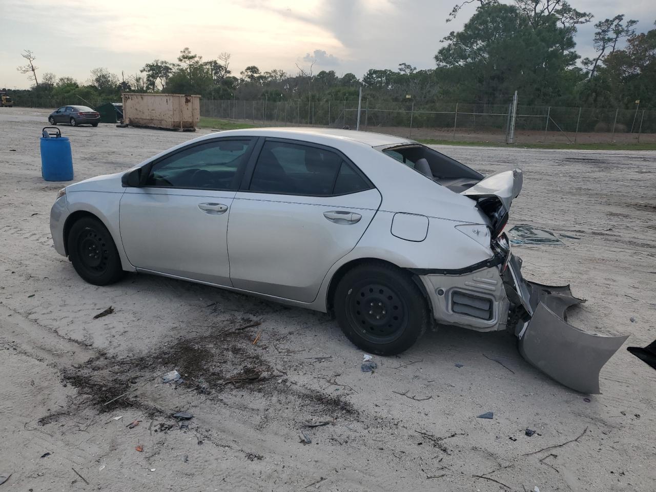 2016 Toyota Corolla VIN 2T1BURHE2GC548681 Copart auction photo, rear end / hail damage thumbnail 2