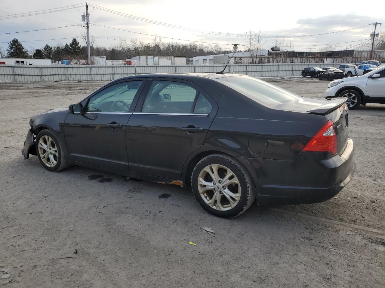 2012 Ford Fusion VIN 3FAHP0HA2CR424057 Copart auction photo, rollover damage thumbnail 2