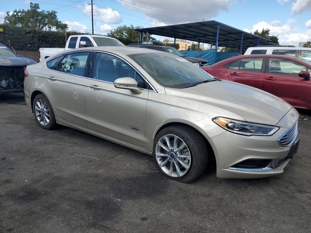 2018 Ford Fusion VIN 3FA6P0PU0JR123576 Copart auction photo, mechanical / undercarriage damage thumbnail 4