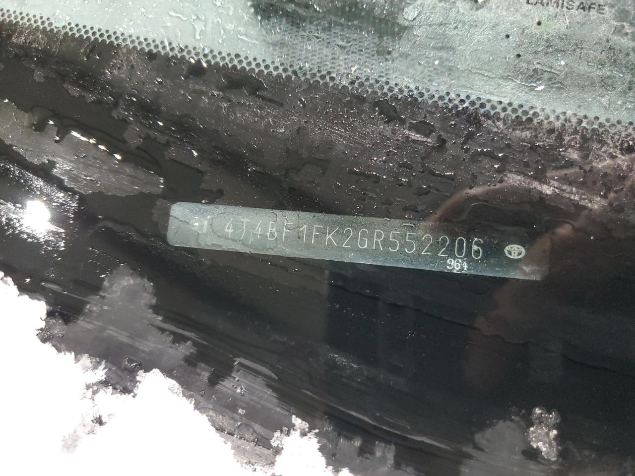2016 Toyota Camry VIN 4T4BF1FK2GR552206 Copart auction photo, side damage thumbnail 12