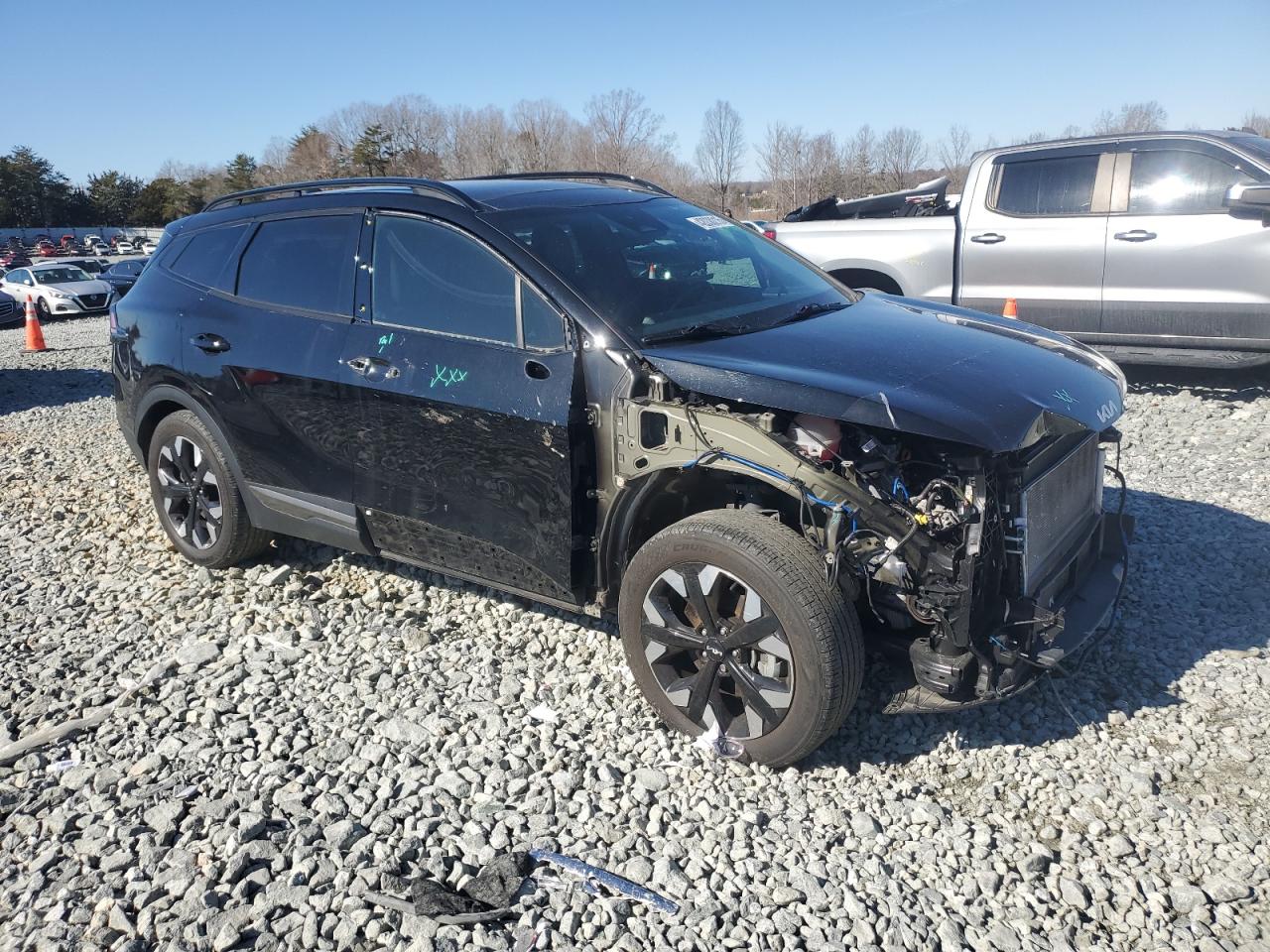 2023 KIA Sportage VIN 5XYK6CAF6PG004232 Copart auction photo, front end / side damage thumbnail 4