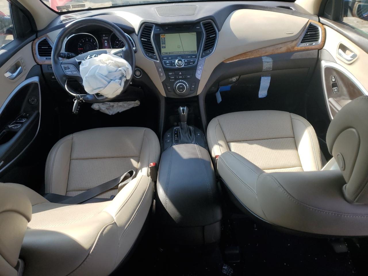 2015 Hyundai Santa Fe VIN 5XYZWDLA2FG255186 Copart auction photo, front end damage thumbnail 8