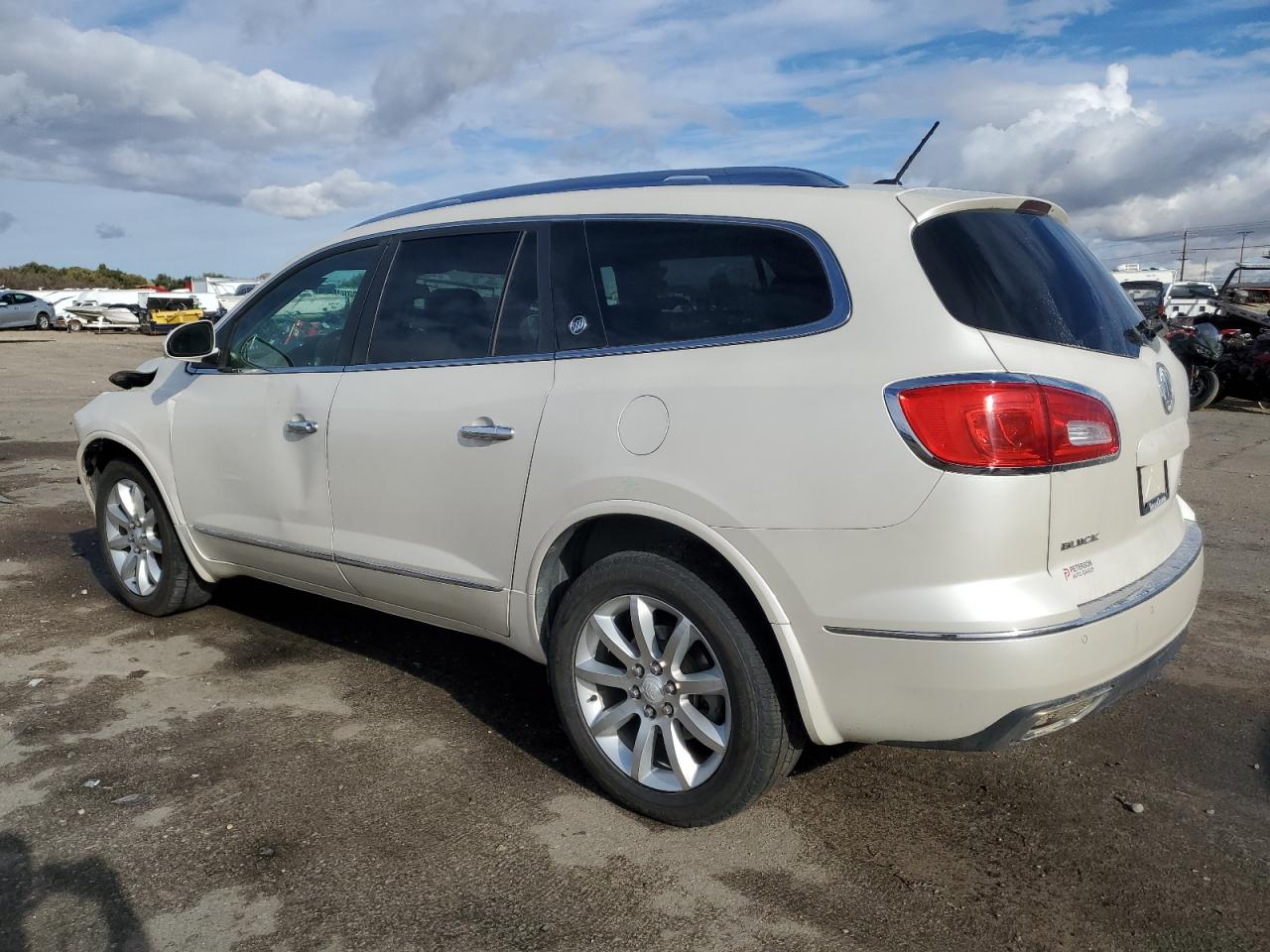2013 Buick Enclave VIN 5GAKVDKD9DJ152314 Copart auction photo, front end / side damage thumbnail 2