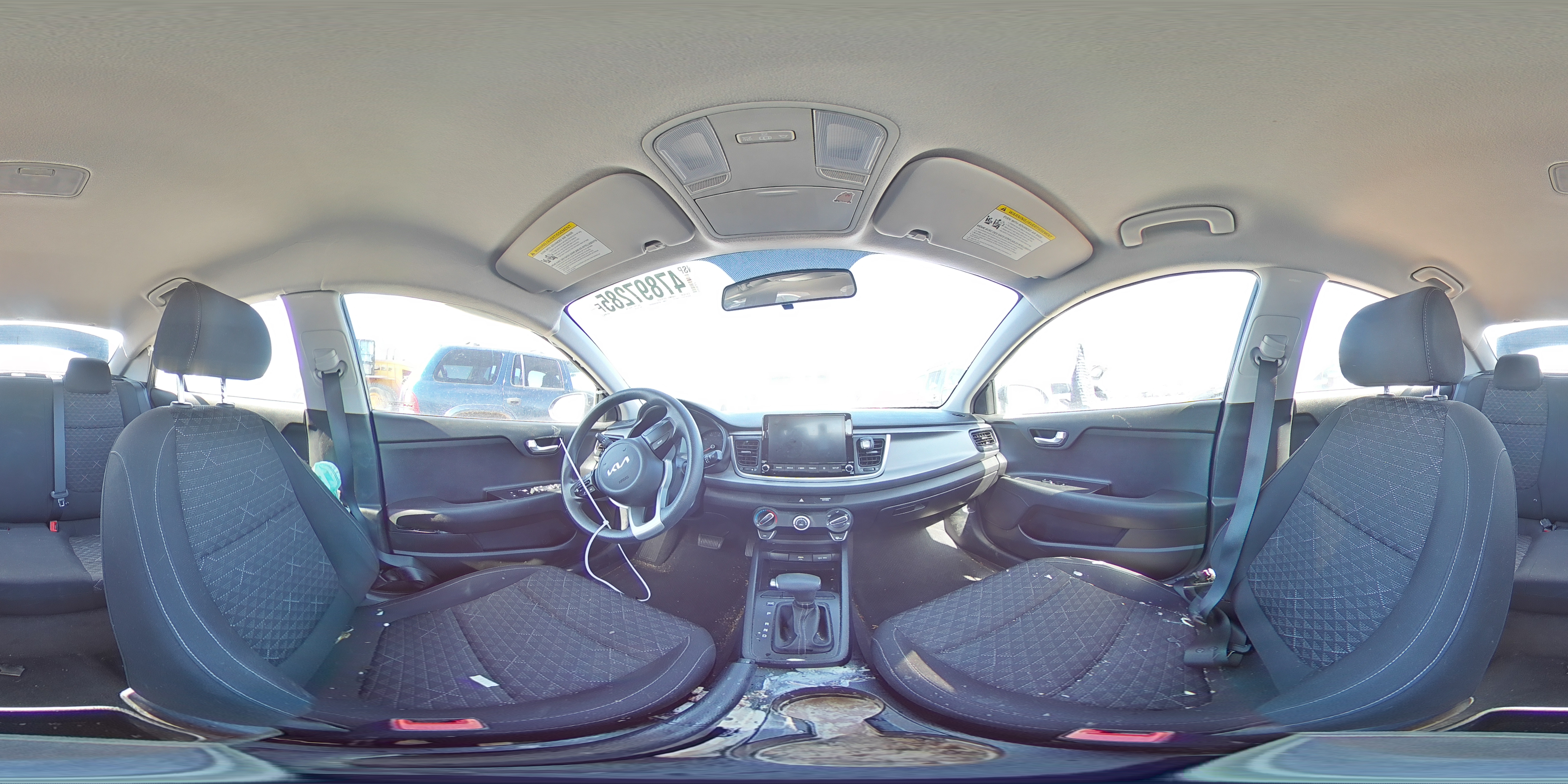 2022 KIA Rio VIN 3KPA24AD6NE445249 Copart auction photo, front end damage thumbnail 12