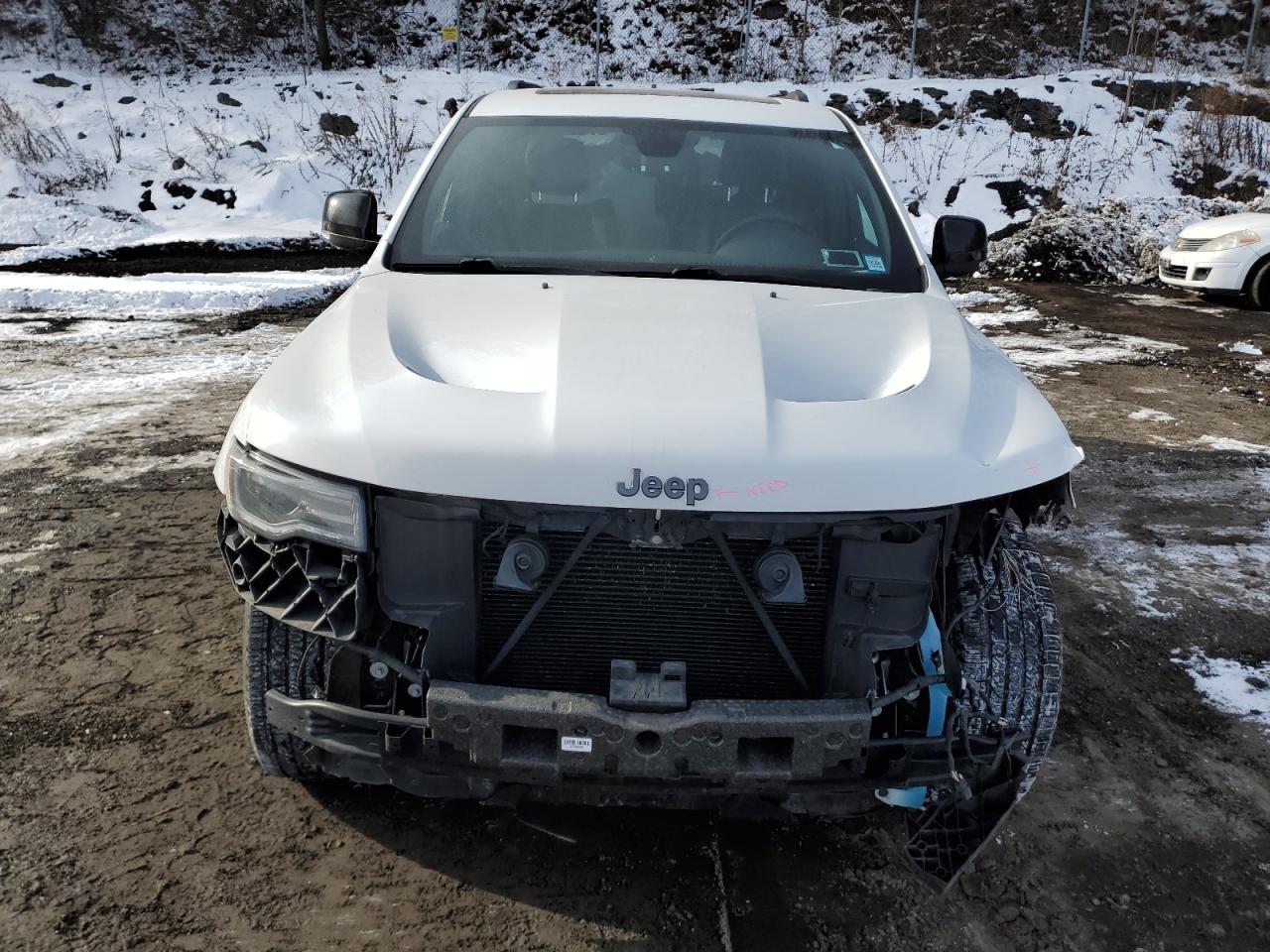2019 Jeep Grand Cherokee VIN 1C4RJFBG4KC807799 Copart auction photo, front end / side damage thumbnail 5