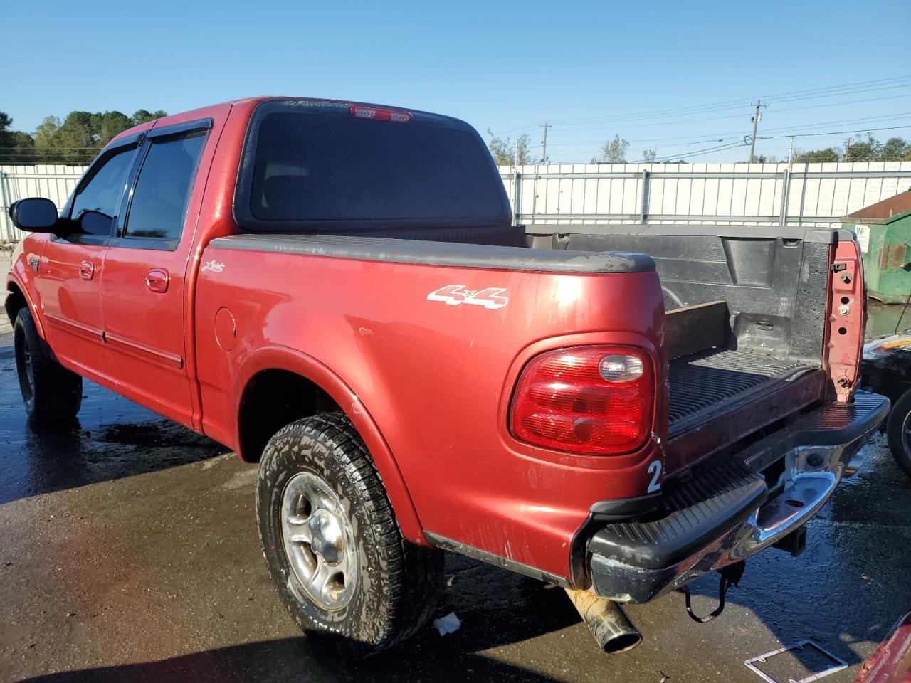 2002 Ford F-150 VIN 1FTRW08L42KD36651 Copart auction photo, rear end damage thumbnail 2
