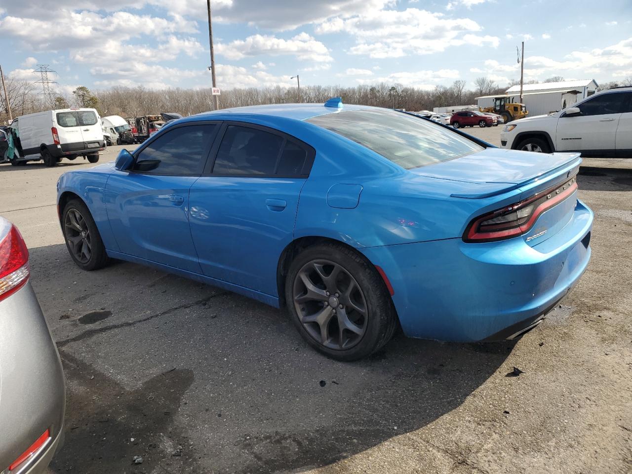 2015 Dodge Charger VIN 2C3CDXHG2FH836588 Copart auction photo, side damage thumbnail 2