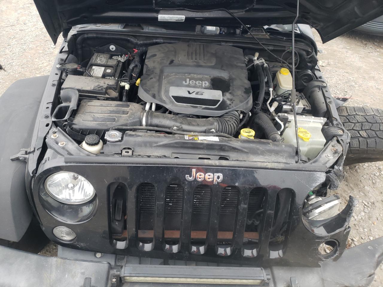 2015 Jeep Wrangler VIN 1C4HJWDG3FL653486 Copart auction photo, front end damage thumbnail 11