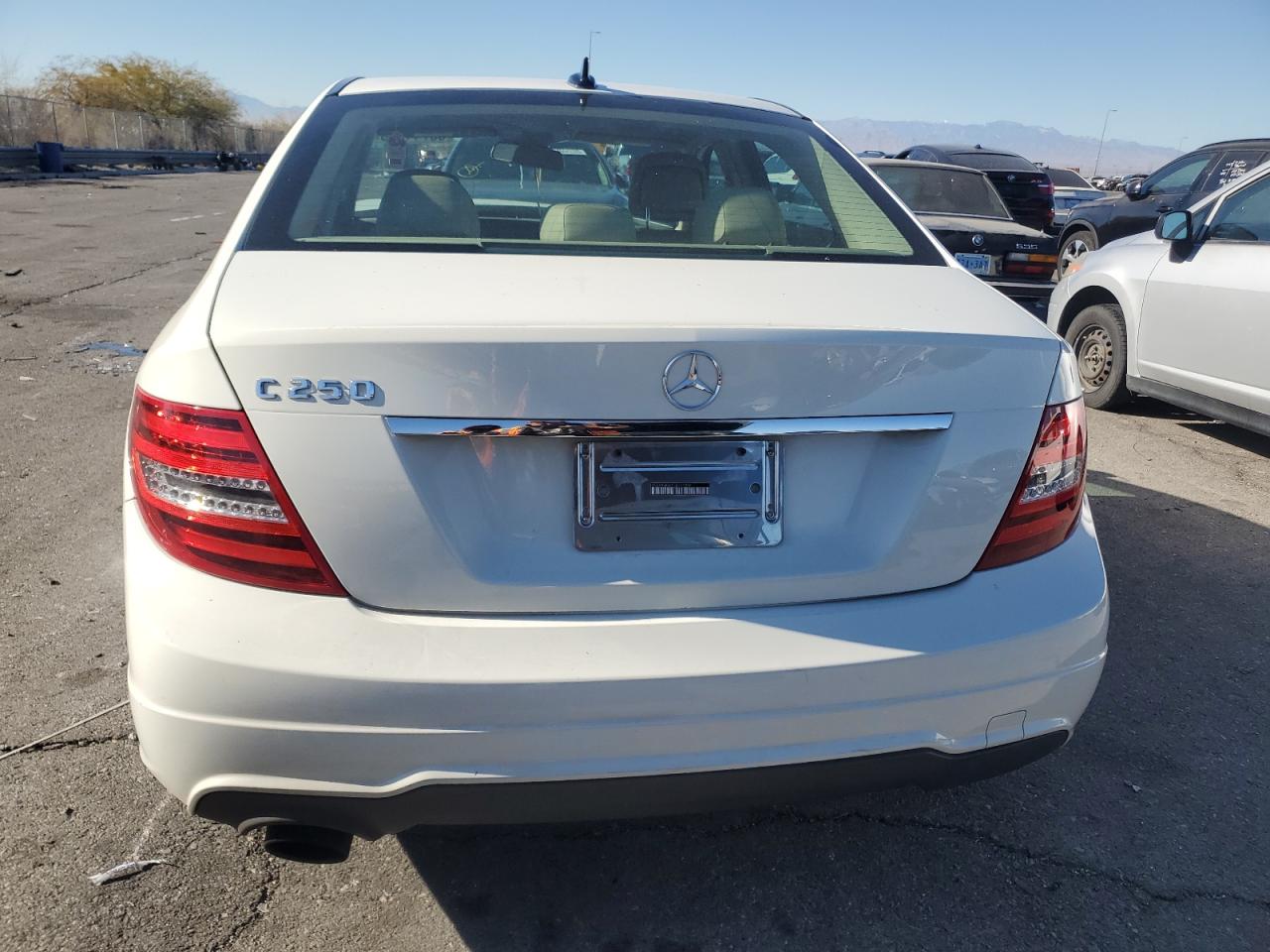 2012 Mercedes-Benz C-klasse VIN WDDGF4HB1CA720258 Copart auction photo, front end damage thumbnail 6