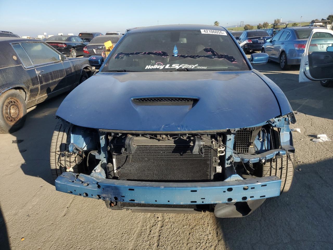 2021 Dodge Charger VIN 2C3CDXGJ2MH518819 Copart auction photo, front end / rear end damage thumbnail 5