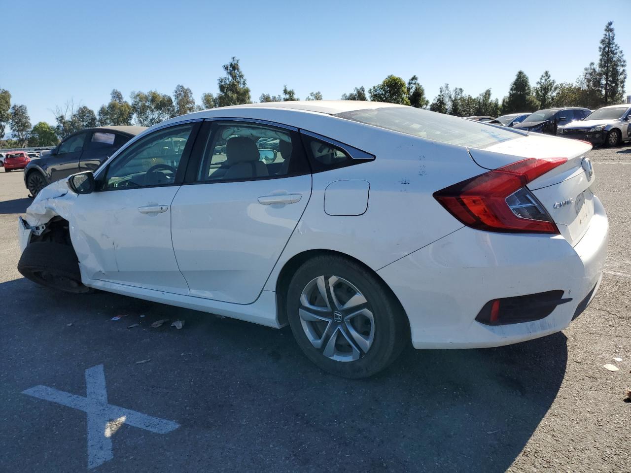 2017 Honda Civic VIN 2HGFC2F56HH565751 Copart auction photo, front end / side damage thumbnail 2