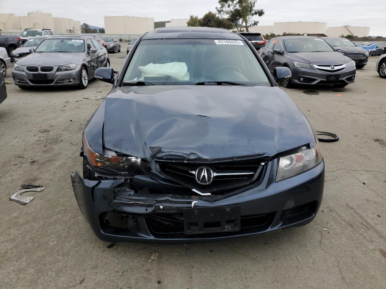 2004 Acura TSX VIN JH4CL96994C019356 Copart auction photo, front end / side damage thumbnail 5