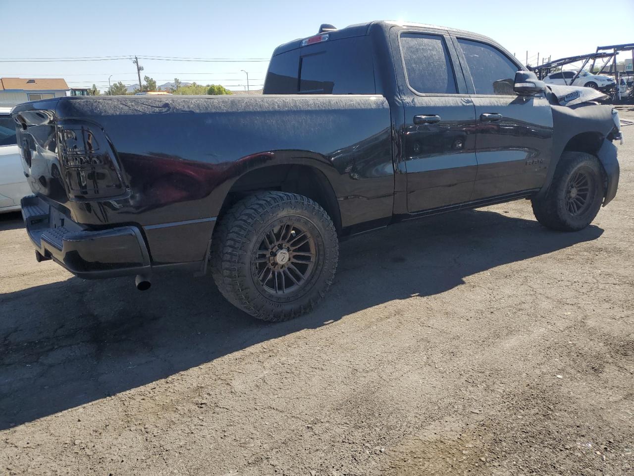 2021 RAM 1500 VIN 1C6RREBG5MN745279 Copart auction photo, front end damage thumbnail 3
