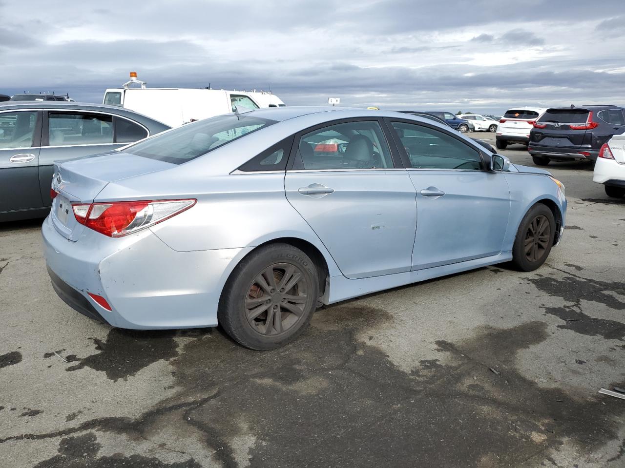 2014 Hyundai Sonata VIN 5NPEB4ACXEH886404 Copart auction photo, minor dent/scratches damage thumbnail 3