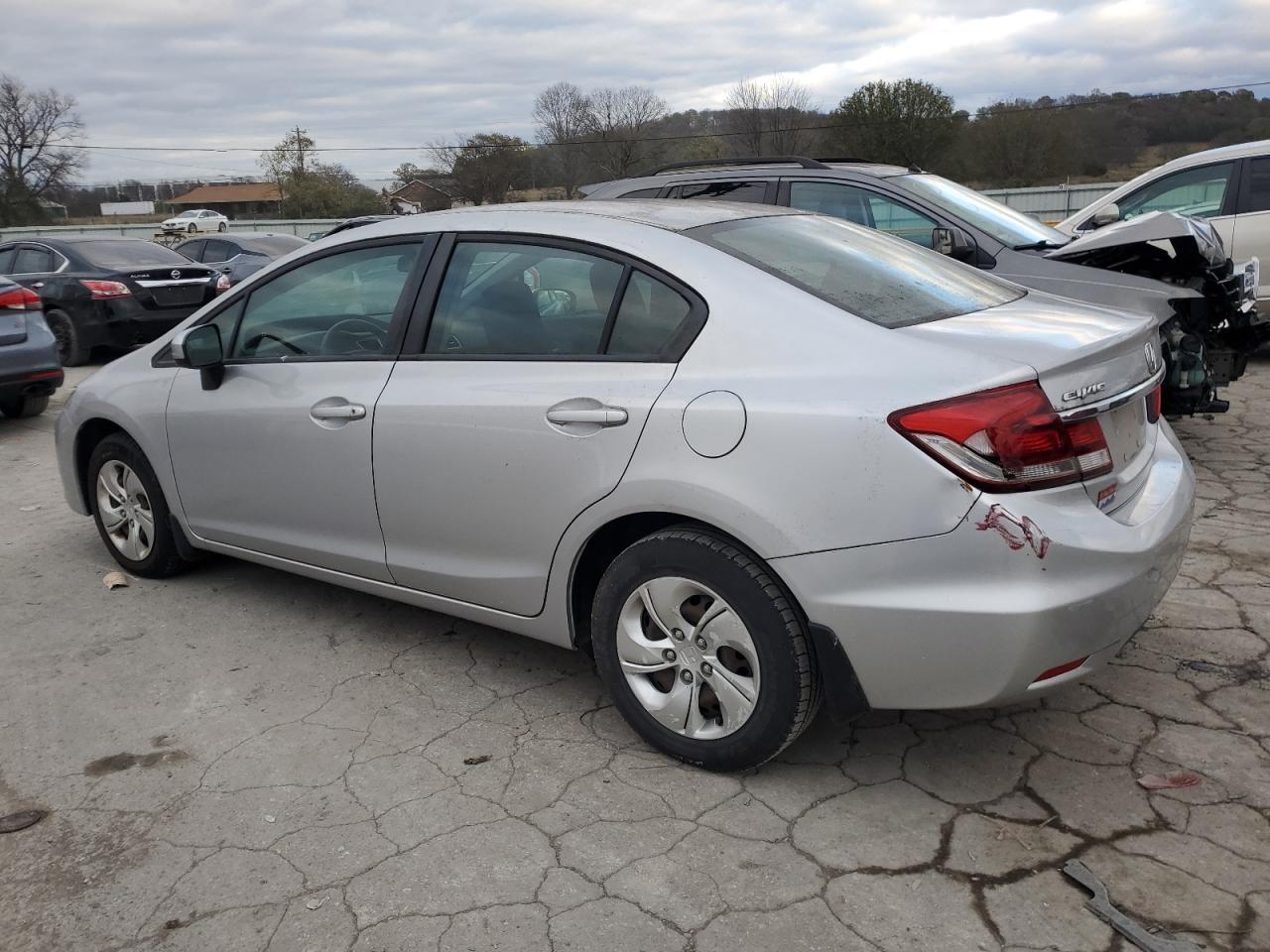 2015 Honda Civic VIN 19XFB2F56FE099300 Copart auction photo, mechanical / side damage thumbnail 2