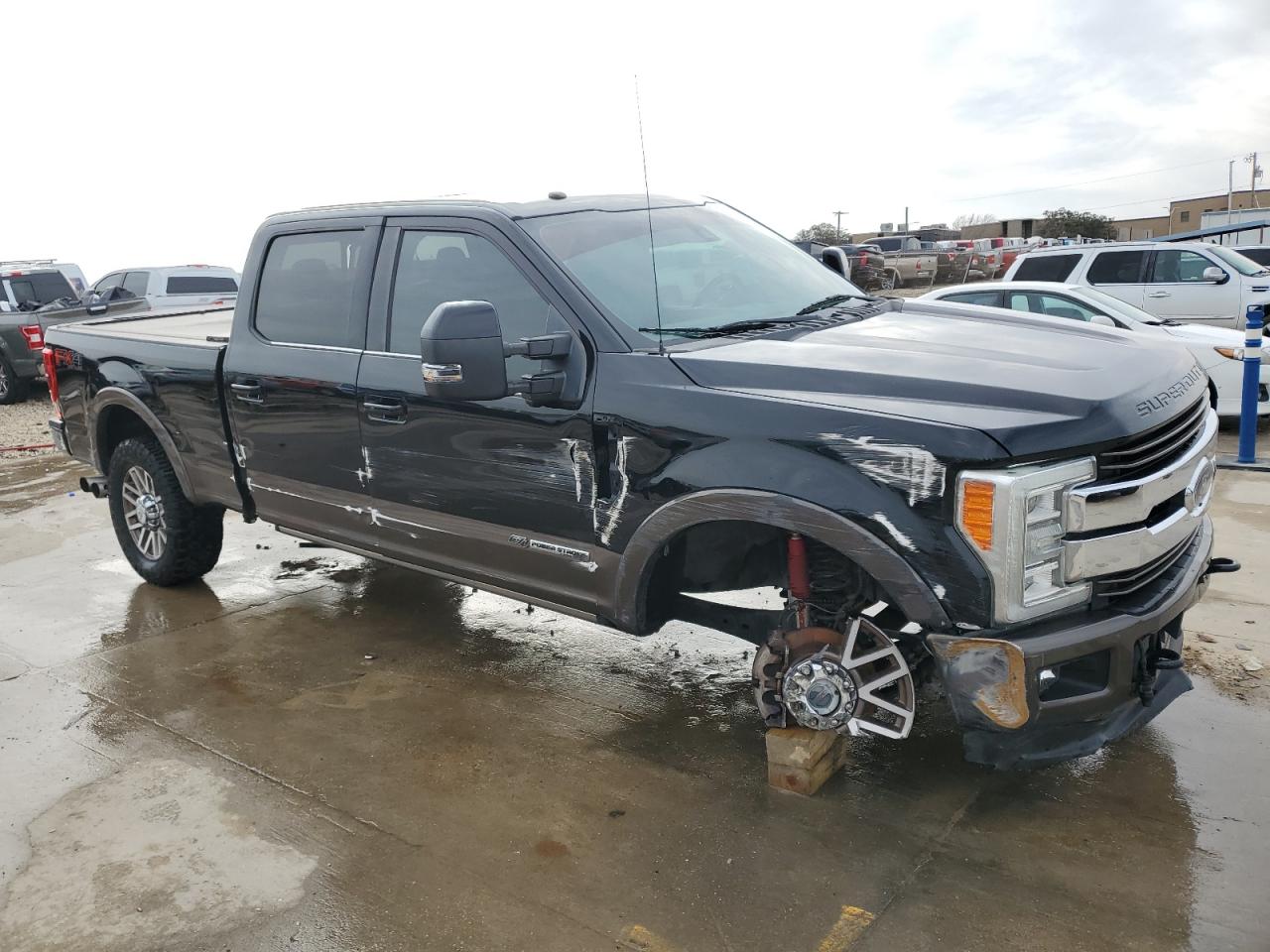 2017 Ford F250 VIN 1FT7W2BTXHEC19787 Copart auction photo, front end / side damage thumbnail 4