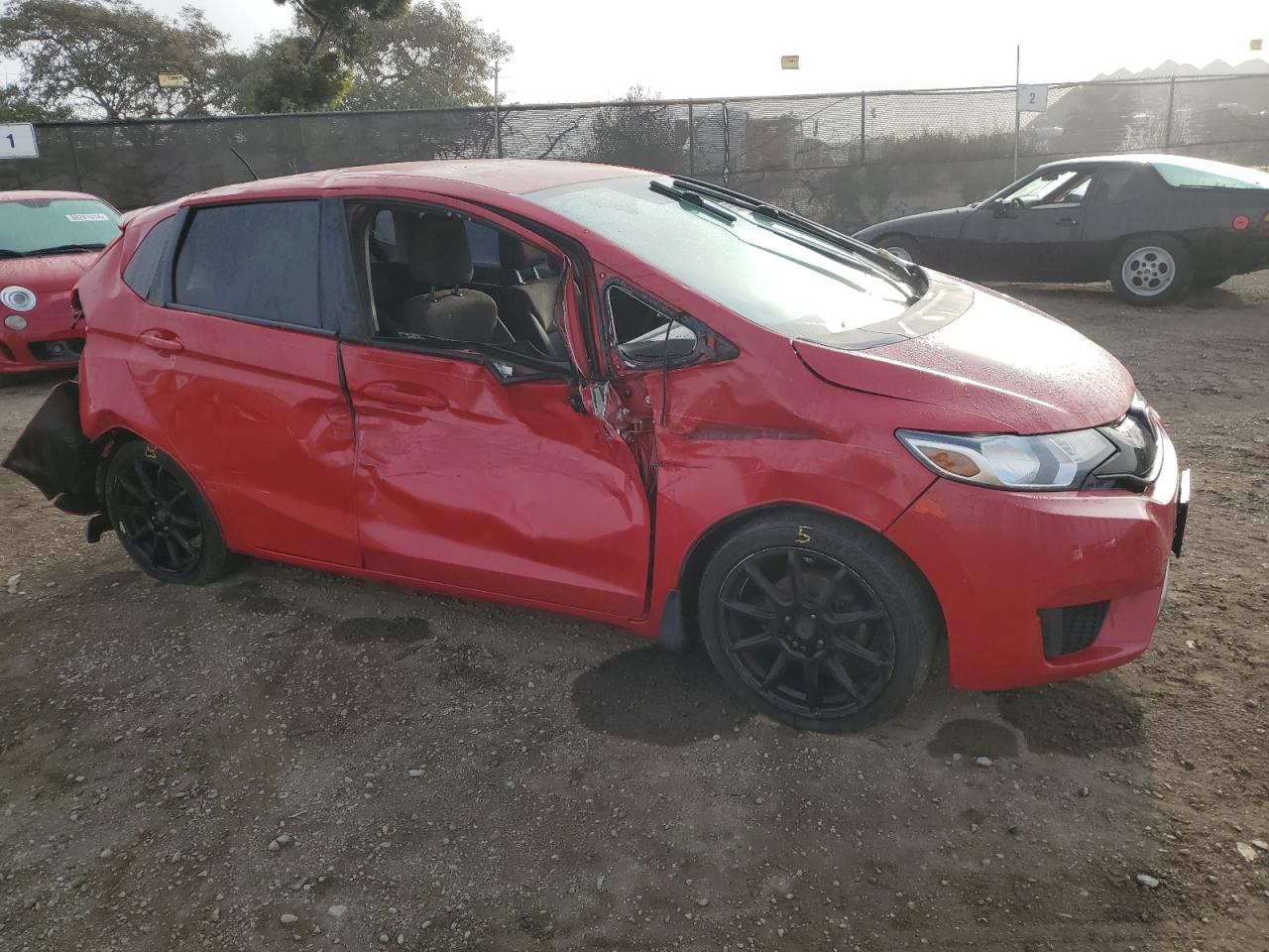 2015 Honda Fit VIN 3HGGK5G56FM720014 Copart auction photo, all over damage thumbnail 4