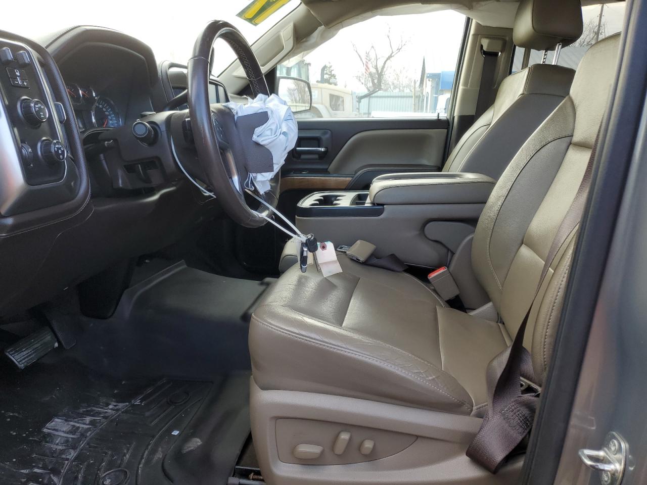 2017 Chevrolet Silverado VIN 3GCUKSEC2HG174492 Copart auction photo, front end / side damage thumbnail 7