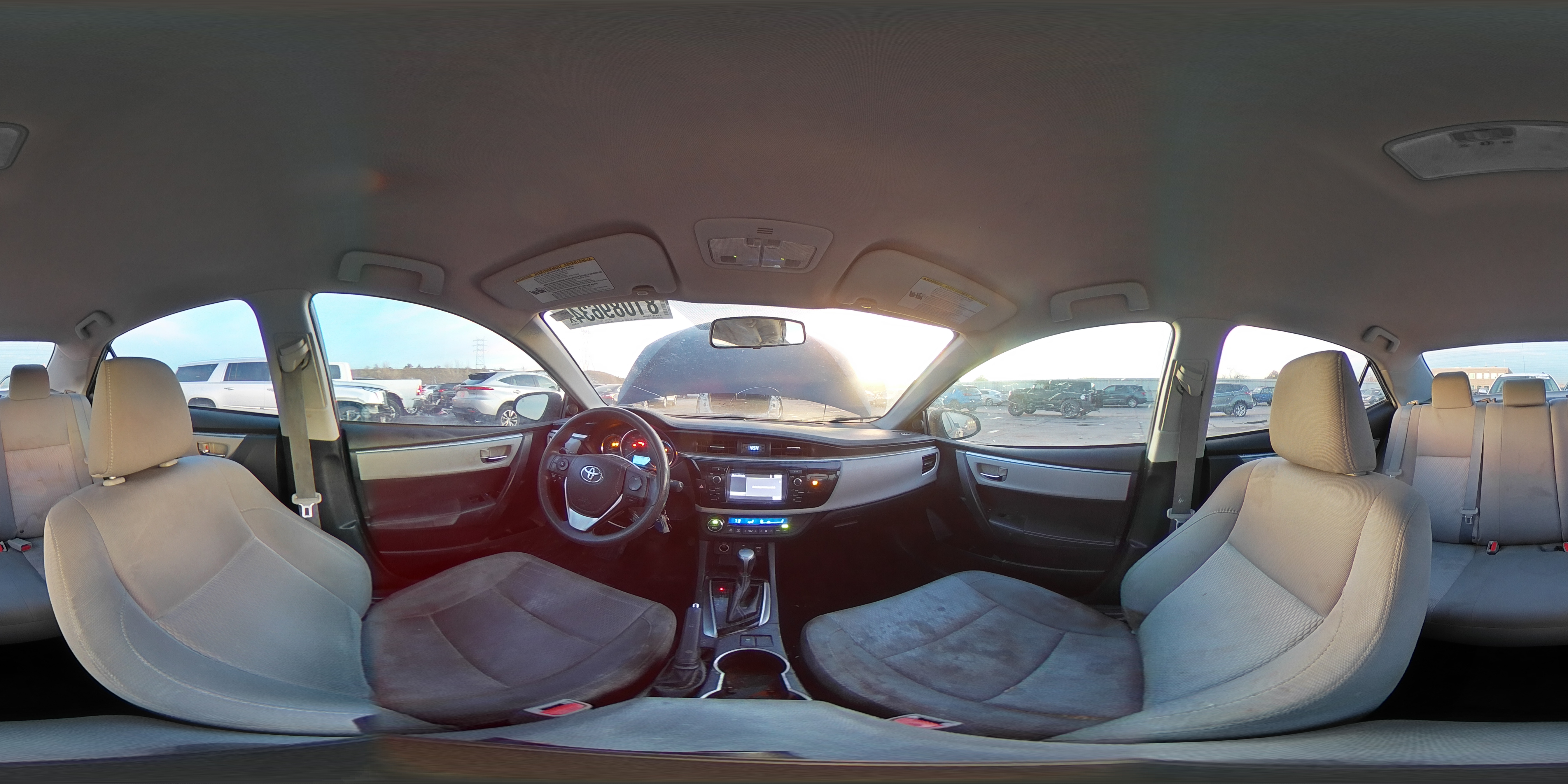 2014 Toyota Corolla VIN 2T1BURHE4EC206632 Copart auction photo, front end / side damage thumbnail 14