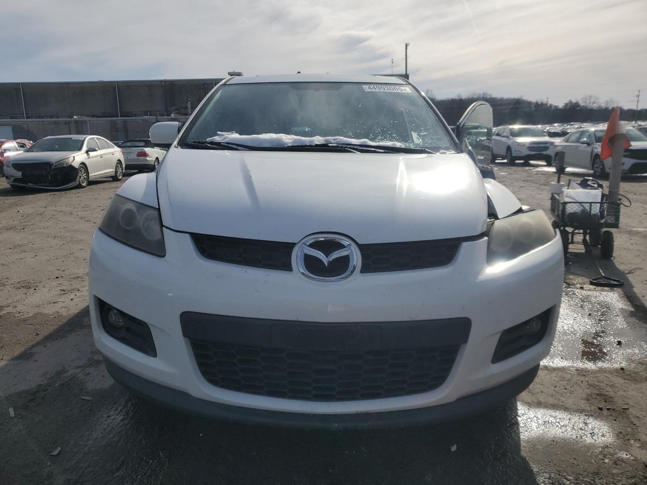 2008 Mazda CX-7 VIN JM3ER29L880176124 Copart auction photo, side / front end damage thumbnail 5