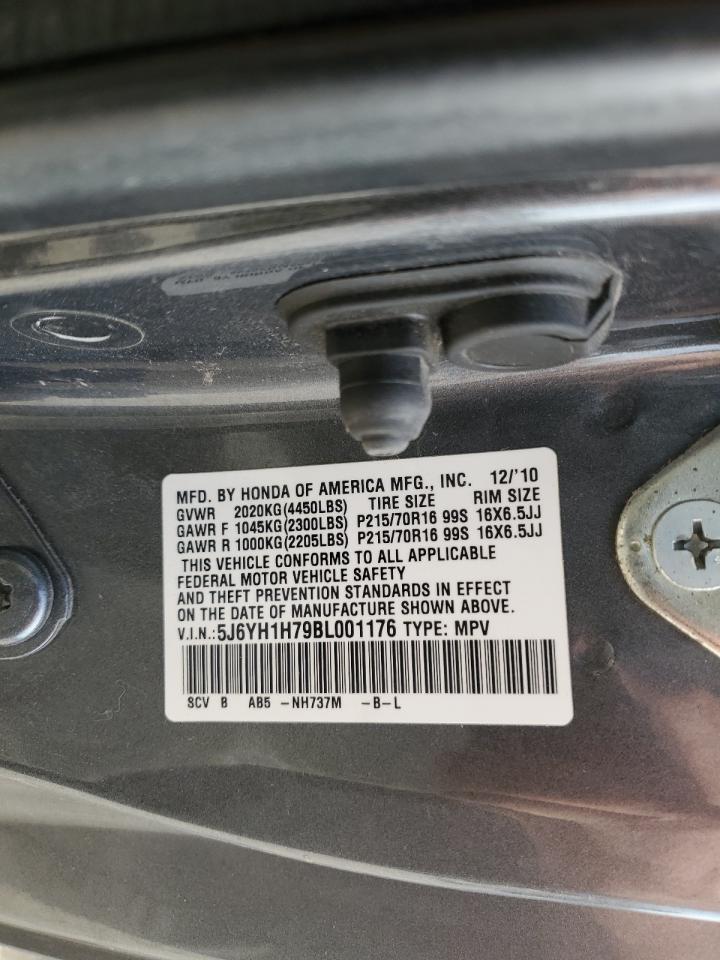 2011 Honda Element VIN 5J6YH1H79BL001176 Copart auction photo, side / mechanical damage thumbnail 13