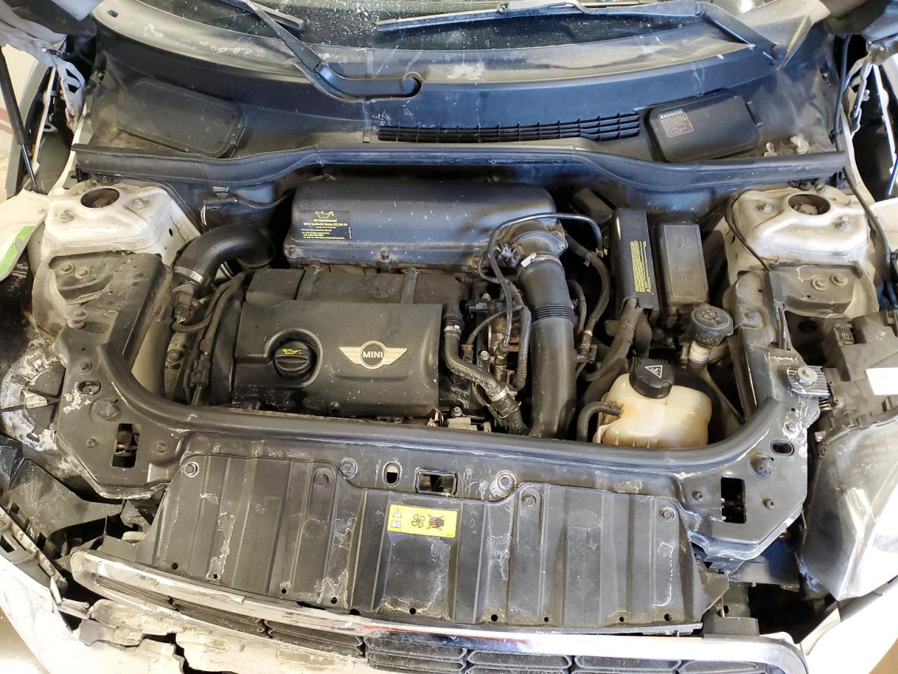 2012 MINI Cooper VIN WMWZC3C53CWL83874 Copart auction photo, front end damage thumbnail 11