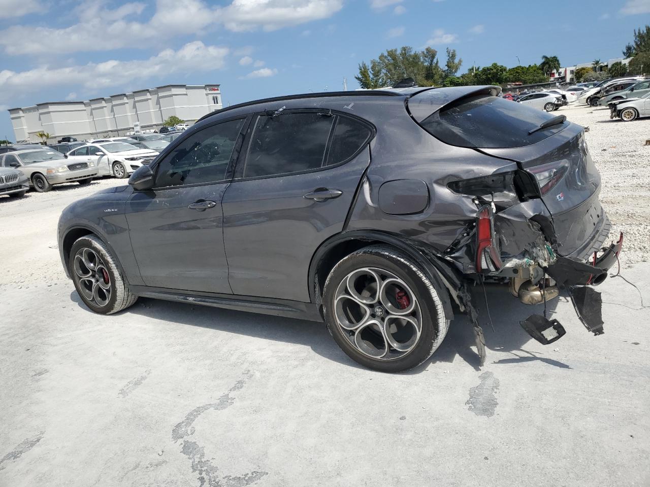 2024 Alfa Romeo Stelvio VIN ZASPAKBN0R7D75236 Copart auction photo, rear end damage thumbnail 2