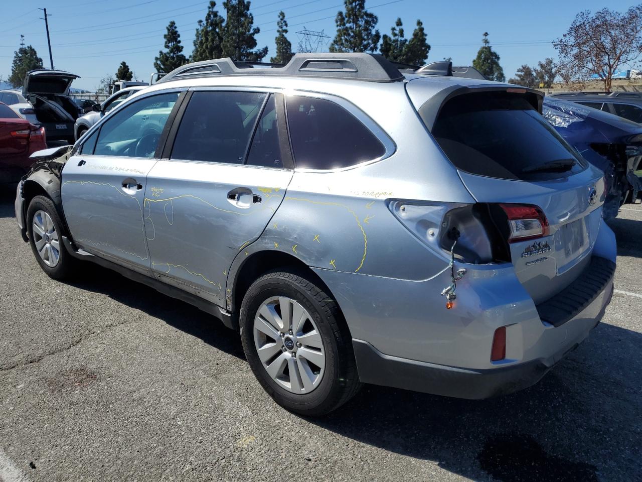 2017 Subaru Outback VIN 4S4BSADC4H3396842 Copart auction photo, side / front end damage thumbnail 2