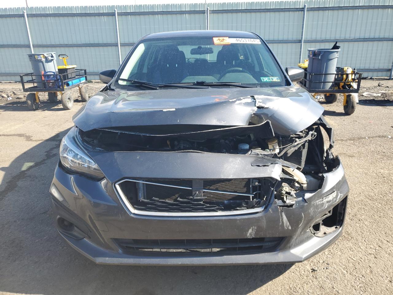 2019 Subaru Impreza VIN 4S3GTAA61K3715126 Copart auction photo, front end damage thumbnail 5