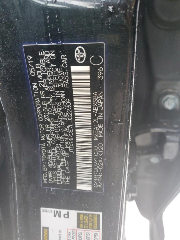 2020 Toyota Corolla VIN JTDS4RCE7LJ022309 Copart auction photo, front end damage thumbnail 12